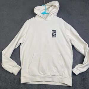 Official SpaceX Starship Schematics Hoodie Sweatshirt M Cream Rare Limited